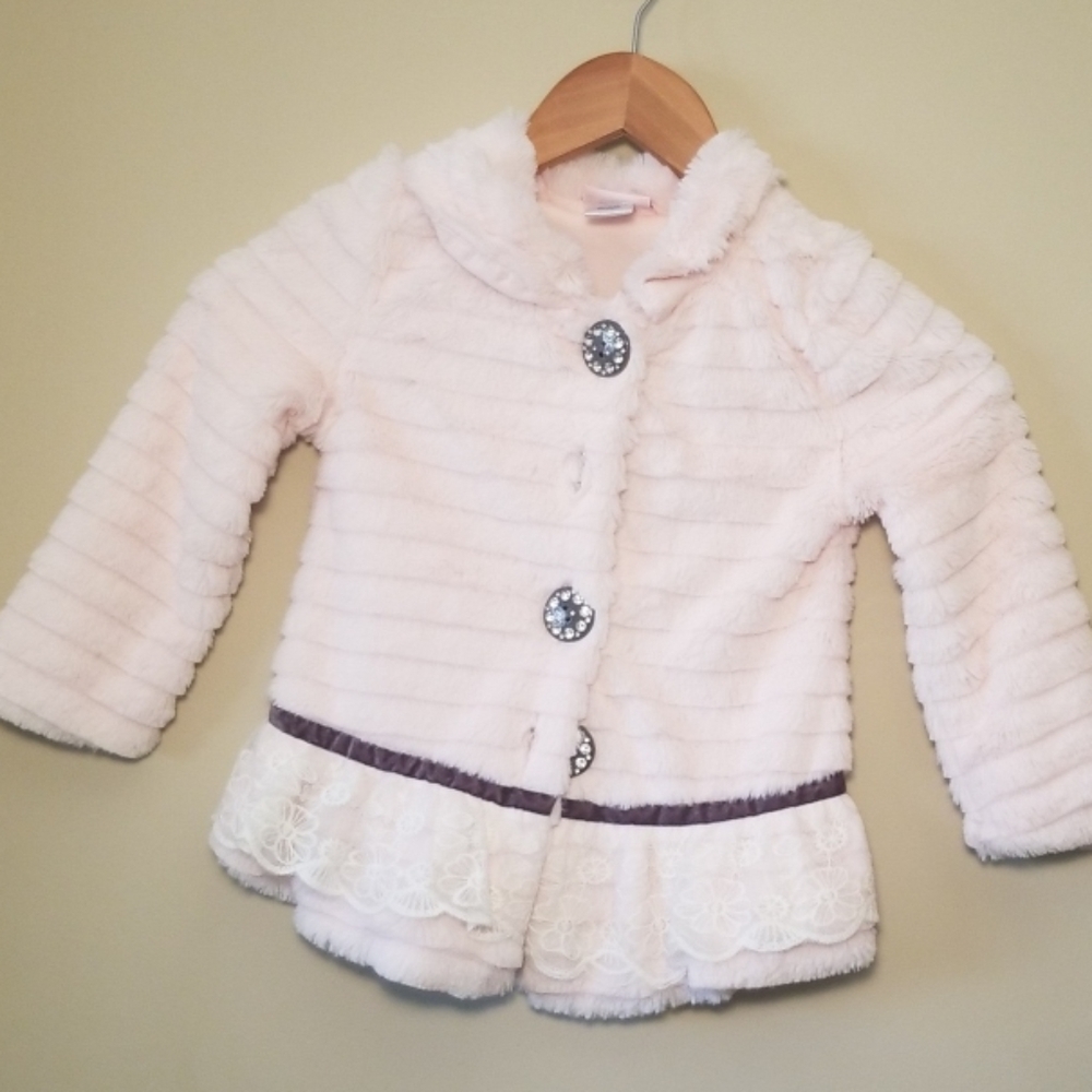 Little Lass pink light jacket sz 4